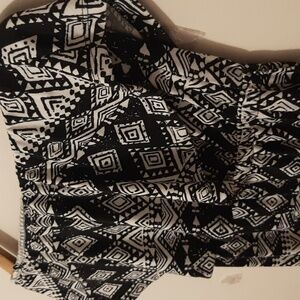 Guilty strapless maxi sundress.  Size M. Black & white. E